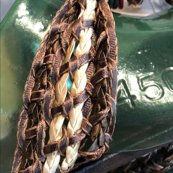 ❤️ MI X IT Multi-Color Braided Leather Sandals Size 8 - Picture 3 of 7